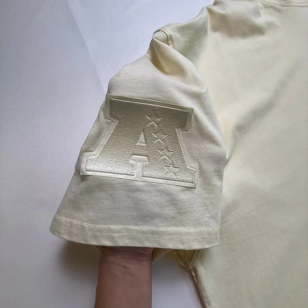 PRO STANDARD Men's HOUSTON TEXANS Cream Color Short Sleeve Pullover Hoodie 3XL - Picture 12 of 16